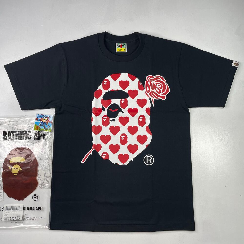 BAPE Valentine Ape Head Camo Tee SS24 Size M